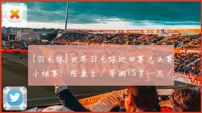 [羽毛球]世界羽毛球巡回赛总决赛小组赛：陈康乐／蒂娜VS贾一凡／张殊贤
