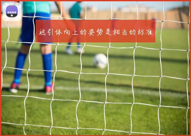 这引体向上的姿势是相当的标准